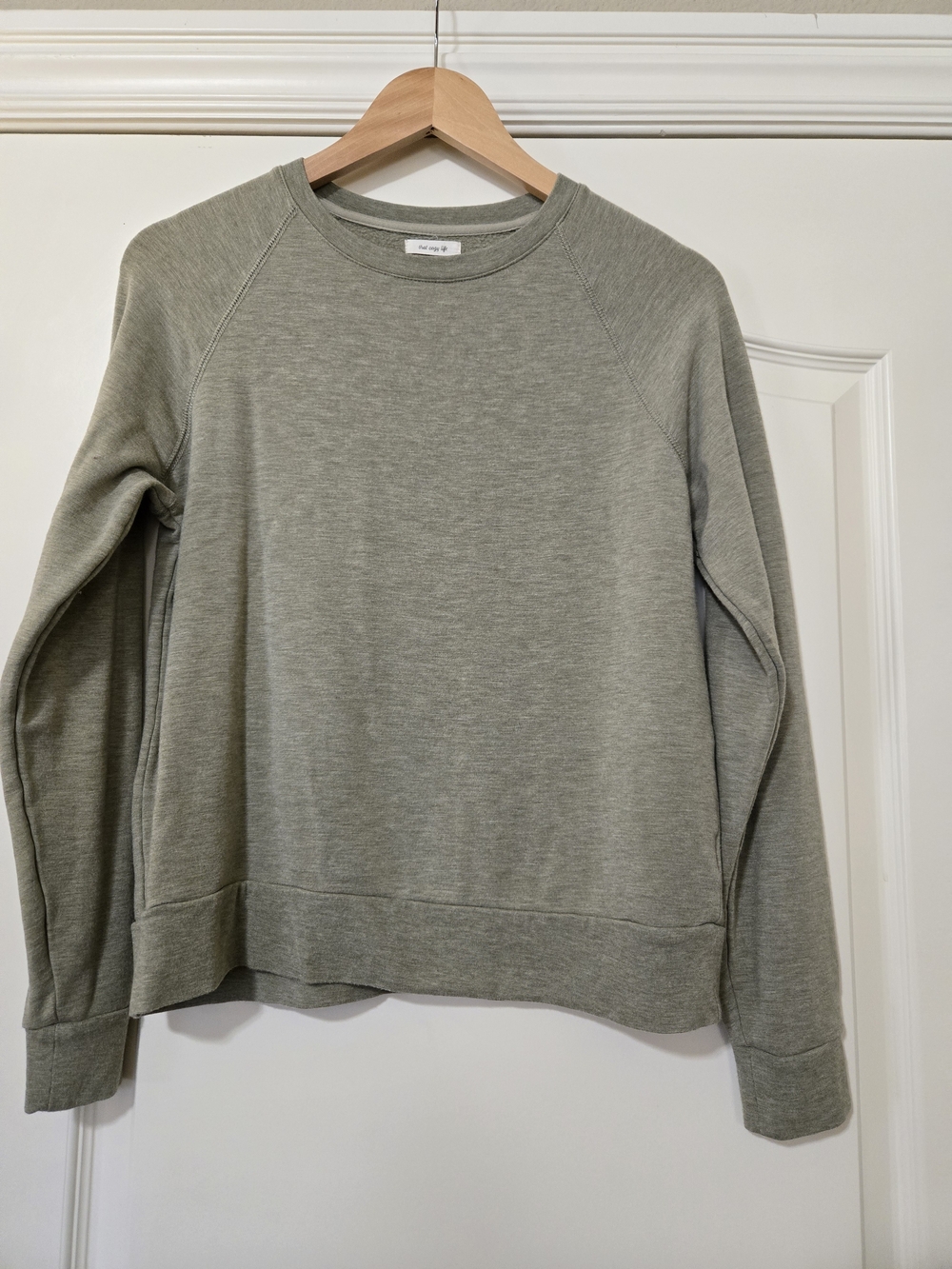 Thread & Supply Women's Crewneck Sweater in Sage Green Very Soft Cozy